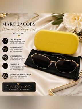 🕶Marc Jacobs Designer Sunglasses + Original Case